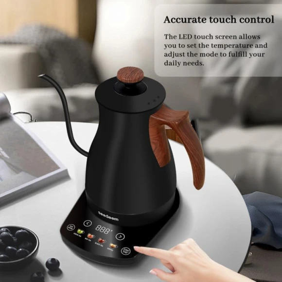 Gooseneck Electric Kettle Full Touch Screen — Electric Kettle, SEEDEEM