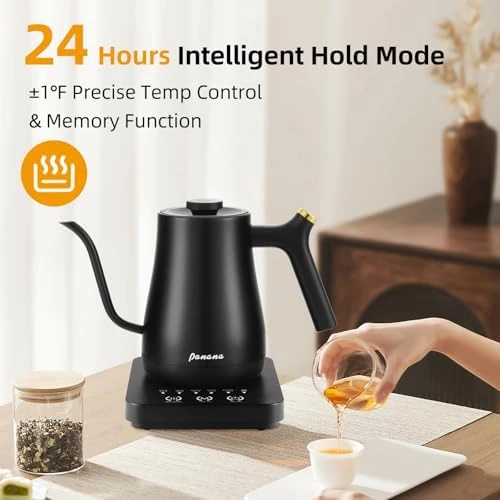 Gooseneck Electric Kettle with Temperature Control and LCD Display — Electric Kettle, Panana