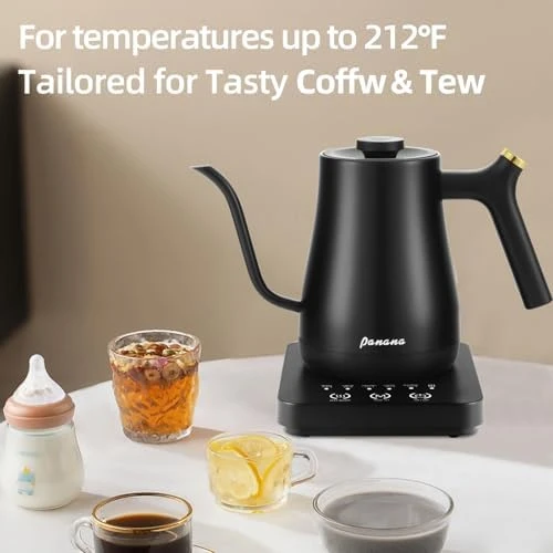 Gooseneck Electric Kettle with Temperature Control and LCD Display — Electric Kettle, Panana