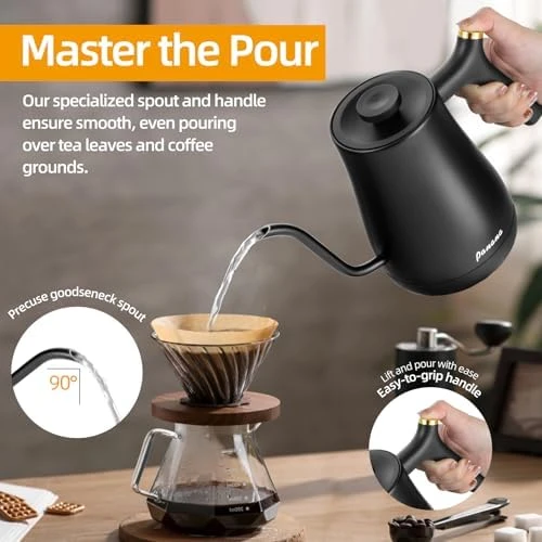 Gooseneck Electric Kettle with Temperature Control and LCD Display — Electric Kettle, Panana
