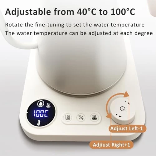 Gooseneck Electric Kettle with Variable Temperature Control — Electric Kettle, ShunChengFa