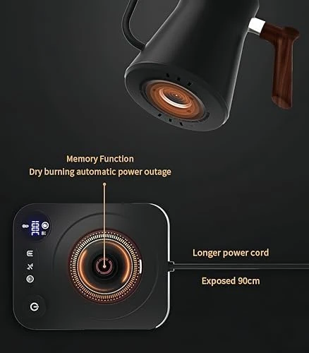 Gooseneck Electric Kettle with Variable Temperature Control — Electric Kettle, ShunChengFa