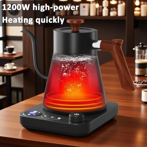 Gooseneck Electric Kettle with Variable Temperature Control — Electric Kettle, ShunChengFa