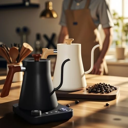 Gooseneck Electric Kettle with Variable Temperature Control — Electric Kettle, ShunChengFa