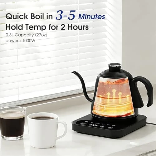 Gooseneck Electric Kettle — Electric Kettle, REXYHOME