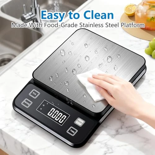 IPX7 Waterproof Food Scale with 0.1g Precision — Smart Scale, Anelueeoo