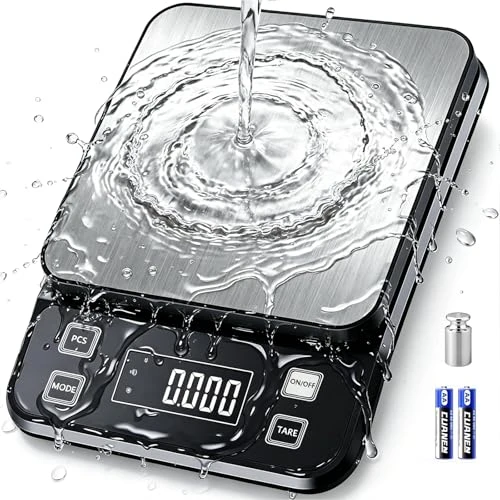 IPX7 Waterproof Food Scale with 0.1g Precision — Smart Scale, Anelueeoo