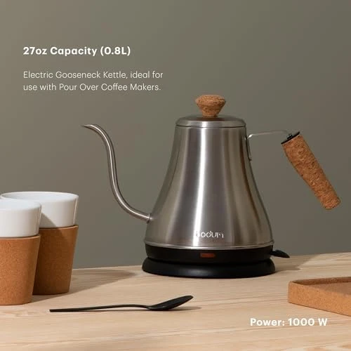 Melior Gooseneck Electric Water Kettle — Electric Kettle, Bodum