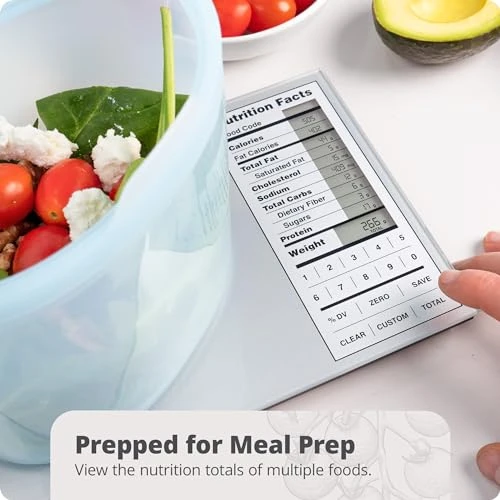 Nutrition Food Scale for Meal Planning and Portion Control — Kitchen Gadgets, Greater Goods