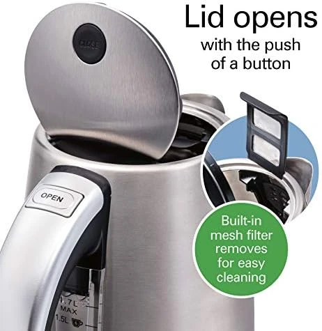 Professional Digital LCD Temperature Control Electric Tea Kettle — Electric Kettle, Hamilton Beach