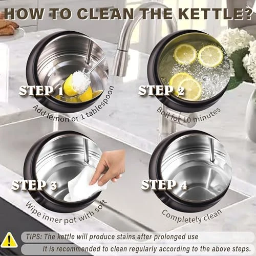 Retro Electric Kettle with Temperature Gauge — Electric Kettle, NESSGRAIM