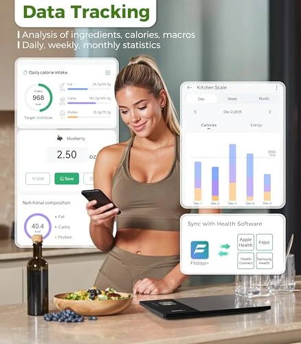 Smart Food Kitchen Scale with Nutrition Calculator — Smart Scale, Atogou