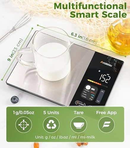 Smart Food Kitchen Scale with Nutrition Calculator — Smart Scale, Atogou