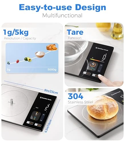 Smart Food Scale with Nutritional Calculator — Smart Scale, BakFee