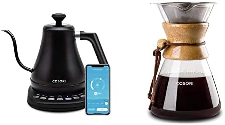 Smart Gooseneck Kettle & Pour Over Coffee Maker Set — Electric Kettle, Cosori