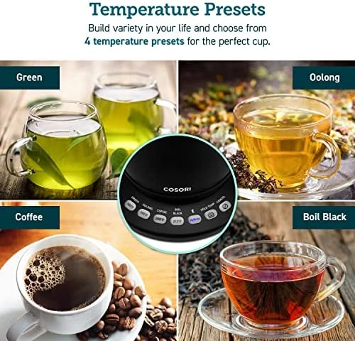 Smart Gooseneck Kettle & Pour Over Coffee Maker Set — Electric Kettle, Cosori