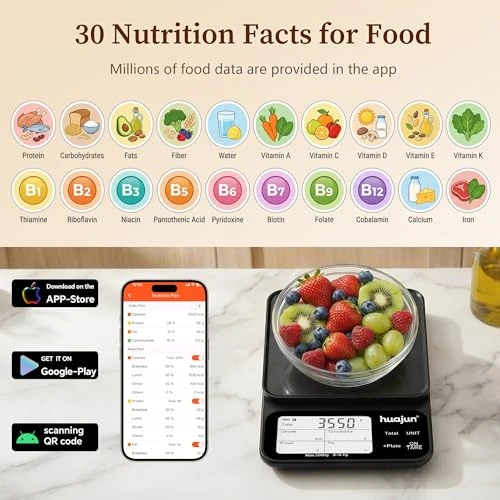 Smart Kitchen Food Scale with Nutritional Calculator — Smart Scale, HUAJUN
