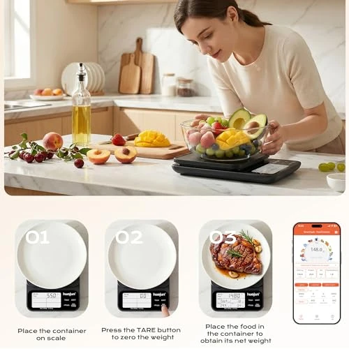 Smart Kitchen Food Scale with Nutritional Calculator — Smart Scale, HUAJUN