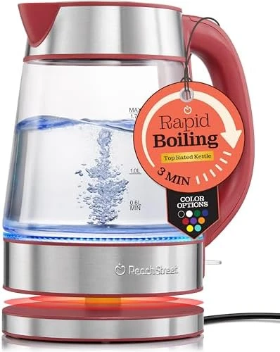 Speed-Boil Electric Kettle, 1.7L 1500W — Electric Kettle, Peach Street