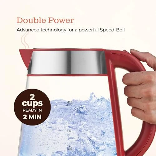 Speed-Boil Electric Kettle, 1.7L 1500W — Electric Kettle, Peach Street