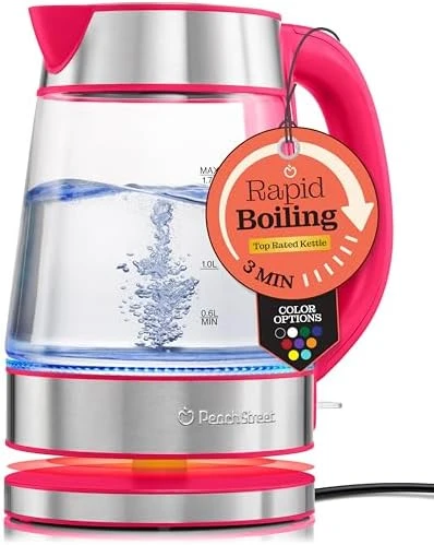 Speed-Boil Electric Kettle, 1.7L 1500W — Electric Kettle, Peach Street