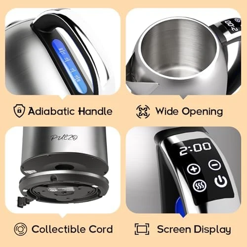 Temperature Control Electric Kettle 1.7L — Electric Kettle, PULZO