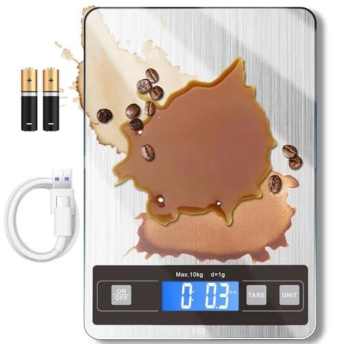 22lb Food Scale, Digital Kitchen Scale with Type-C & Battery Dual Charging — Kitchen Gadgets, HITO