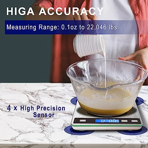 22lb Food Scale, Digital Kitchen Scale with Type-C & Battery Dual Charging — Kitchen Gadgets, HITO