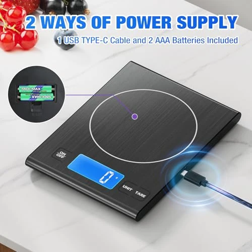 33lb Digital Kitchen Scale — Kitchen Gadgets, Diyife