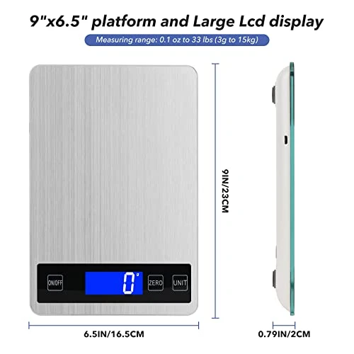 33lb Food Kitchen Digital Scale — Kitchen Gadgets, VIRENZZO