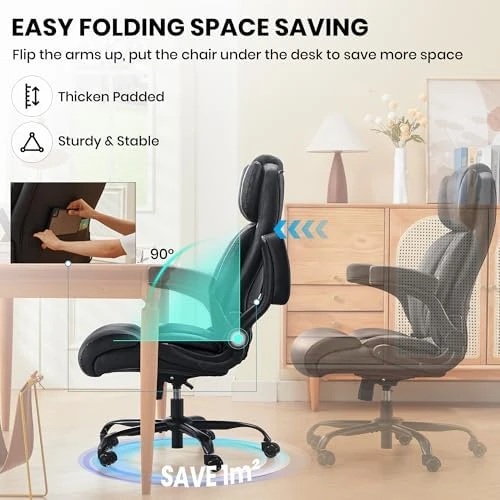 Big and Tall Office Chair with Adjustable Lumbar Support — Smart Chairs, Cloomey