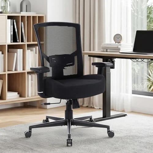 Big and Tall Office Chair with Adjustable Lumbar Support — Smart Chairs, KWKSV
