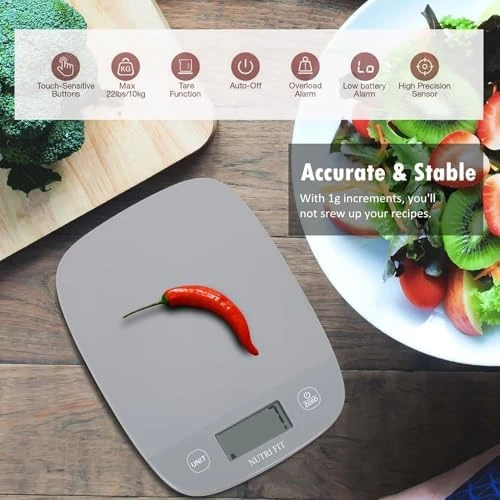 Digital Food Scale and Body Fat Scale Combo — Smart Scale, NUTRI FIT
