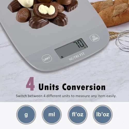 Digital Food Scale and Body Fat Scale Combo — Smart Scale, NUTRI FIT