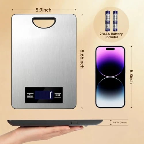 Digital Food Scale with Hang Loop — Kitchen Gadgets, Grovix
