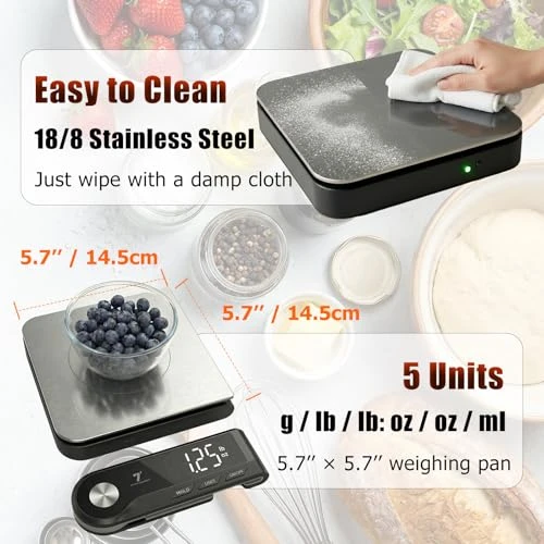 Digital Kitchen Food Gram Scale with Pull Out Display — Kitchen Gadgets, SEVEN SQUARED 72