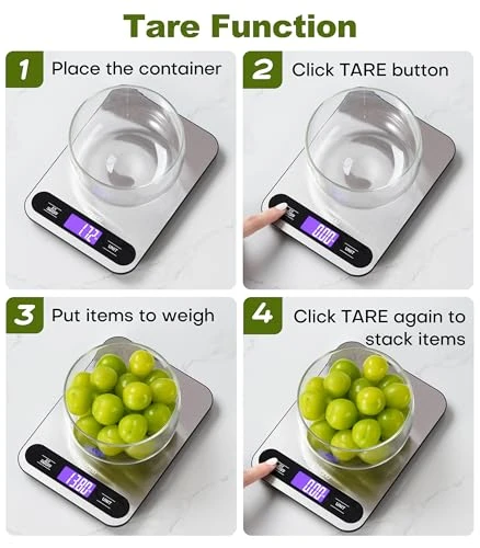 Digital Kitchen Scale with Full View LCD Display — Kitchen Gadgets, Atogou
