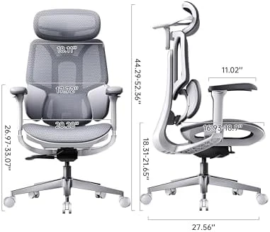 E3 Air 2026 Ergonomic Office Chair — Smart Chairs, Hbada