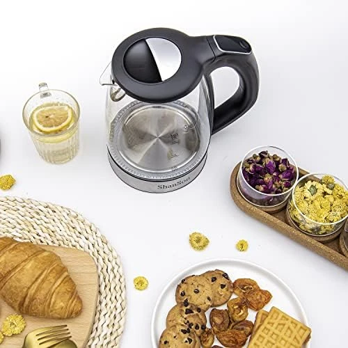 Electric Glass Kettle with Temperature Control — Electric Kettle, ShanSon
