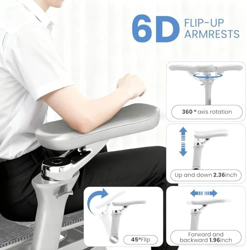 Ergonomic Office Chair with Footrest — Smart Chairs, MOJAY