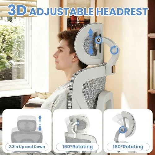 Ergonomic Office Chair with Footrest — Smart Chairs, MOJAY