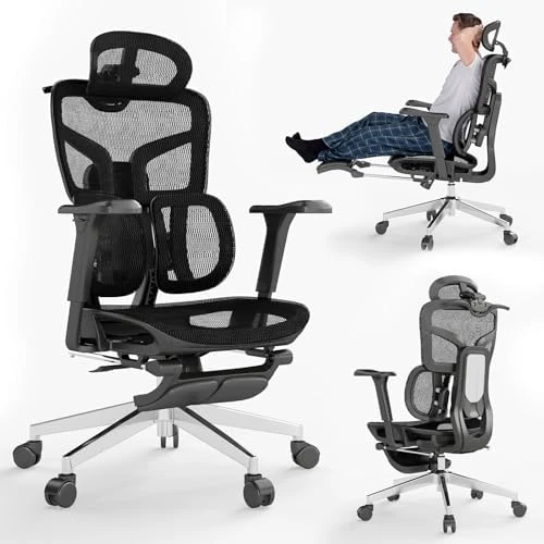 Ergonomic Office Chair with Footrest — Smart Chairs, MOJAY