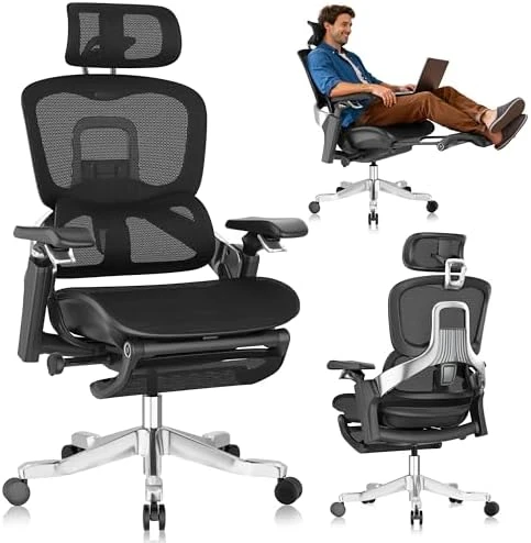 Ergonomic Office Chair with Sync Lumbar Support & Sliding Seat — Smart Chairs, GABRYLLY