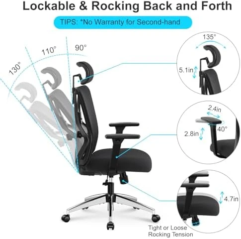 Ergonomic Office Chair — Smart Chairs, Ticova