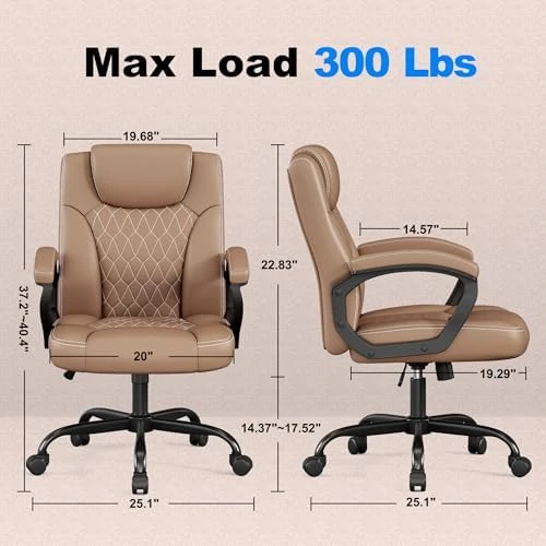 Executive Desk Chair with Fixed Armrest — Smart Chairs, Misolant