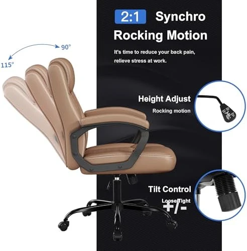 Executive Desk Chair with Fixed Armrest — Smart Chairs, Misolant