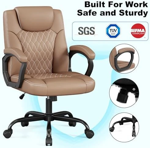 Executive Desk Chair with Fixed Armrest — Smart Chairs, Misolant