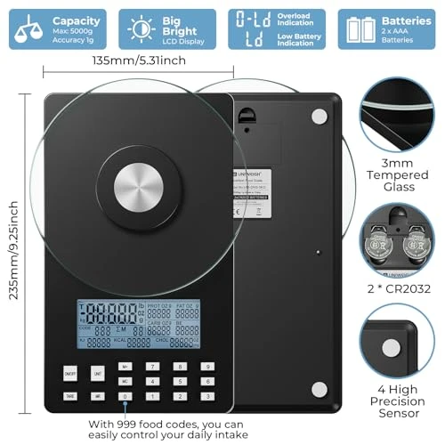 Food Scale with Nutritional Calculator — Kitchen Gadgets, UNIWEIGH