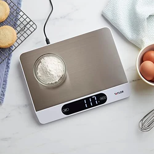 High Capacity Kitchen Food Scale with Stainless Steel Surface — Kitchen Gadgets, Taylor