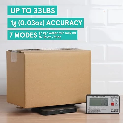 Kitchen Scale 33lbs with Wireless Display — Kitchen Gadgets, Baker's Secret